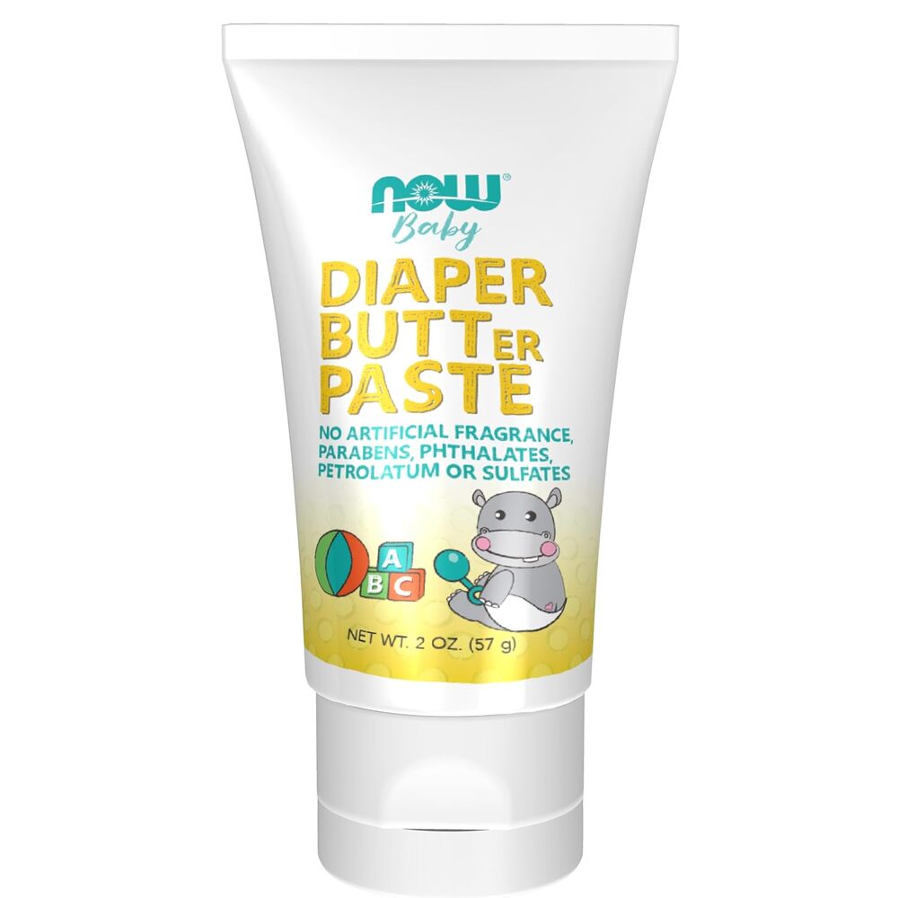 NOW Baby Diaper Butter Paste Free Fragrance Parabens Phthalates Petrolatum 2oz